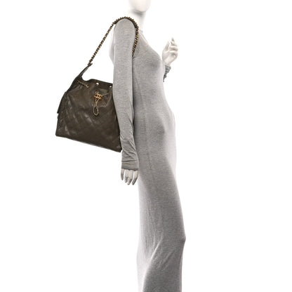 Medium Quilted Caviar Handbag