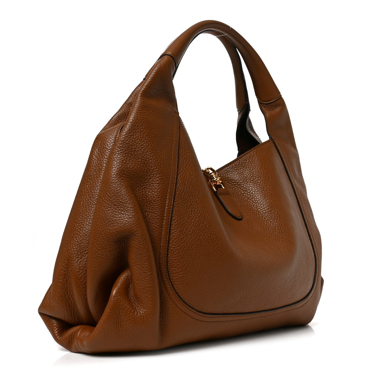 Maxi Calfskin Shoulder Bag - Brown