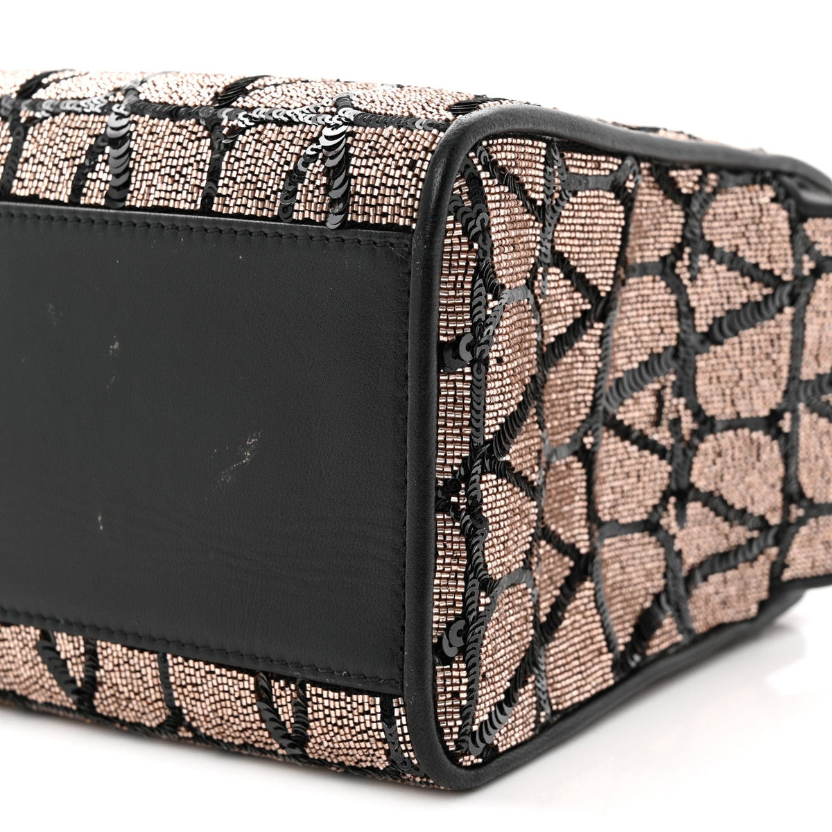 Mini Calfskin Handbag - Black