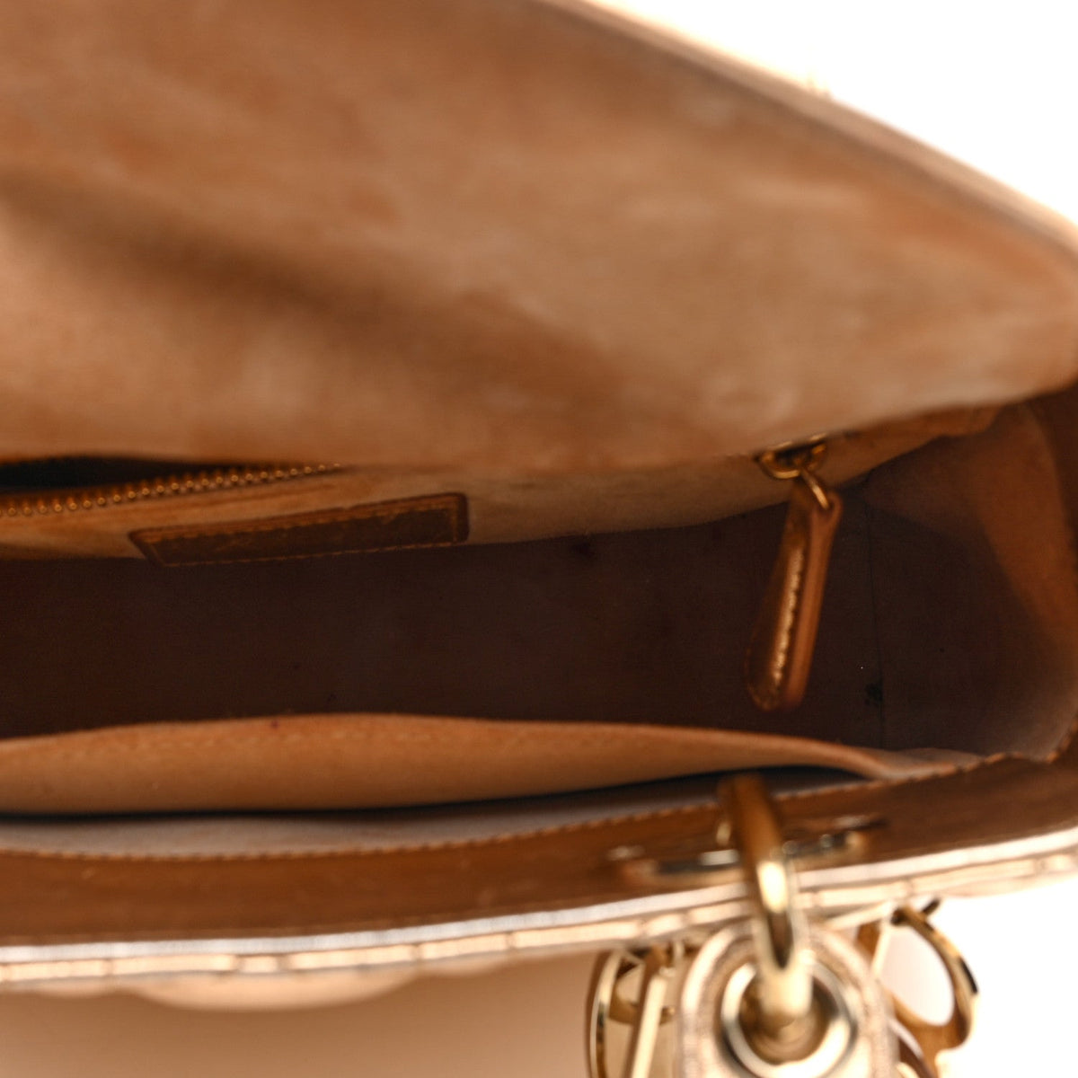 Small Lambskin Handbag - Gold