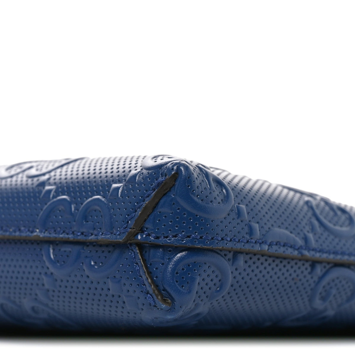 Medium Calfskin Pouch - Blue