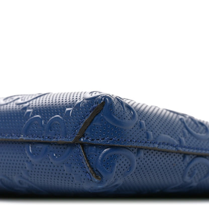 Medium Calfskin Pouch - Blue