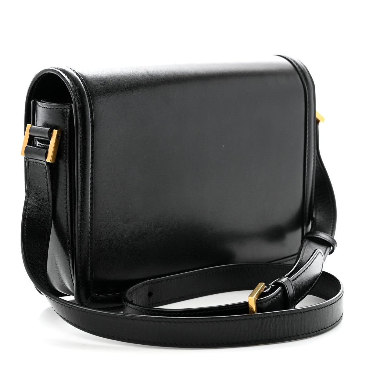 Small Calfskin Satchel Bag - Black