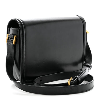 Small Calfskin Satchel Bag - Black
