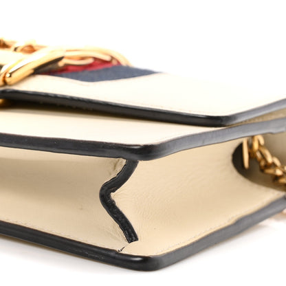 Mini Calfskin Shoulder Bag - White