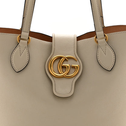 Small Calfskin Tote Bag - White