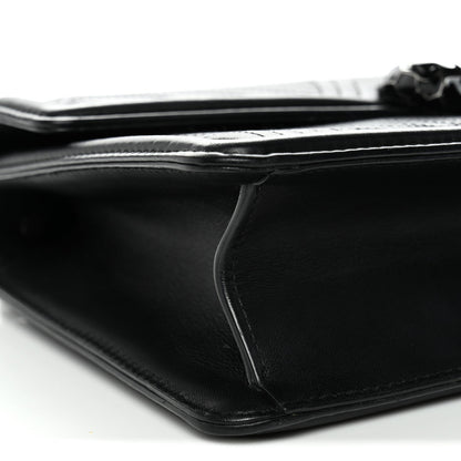 Quilted Calfskin Shoulder Bag - Black