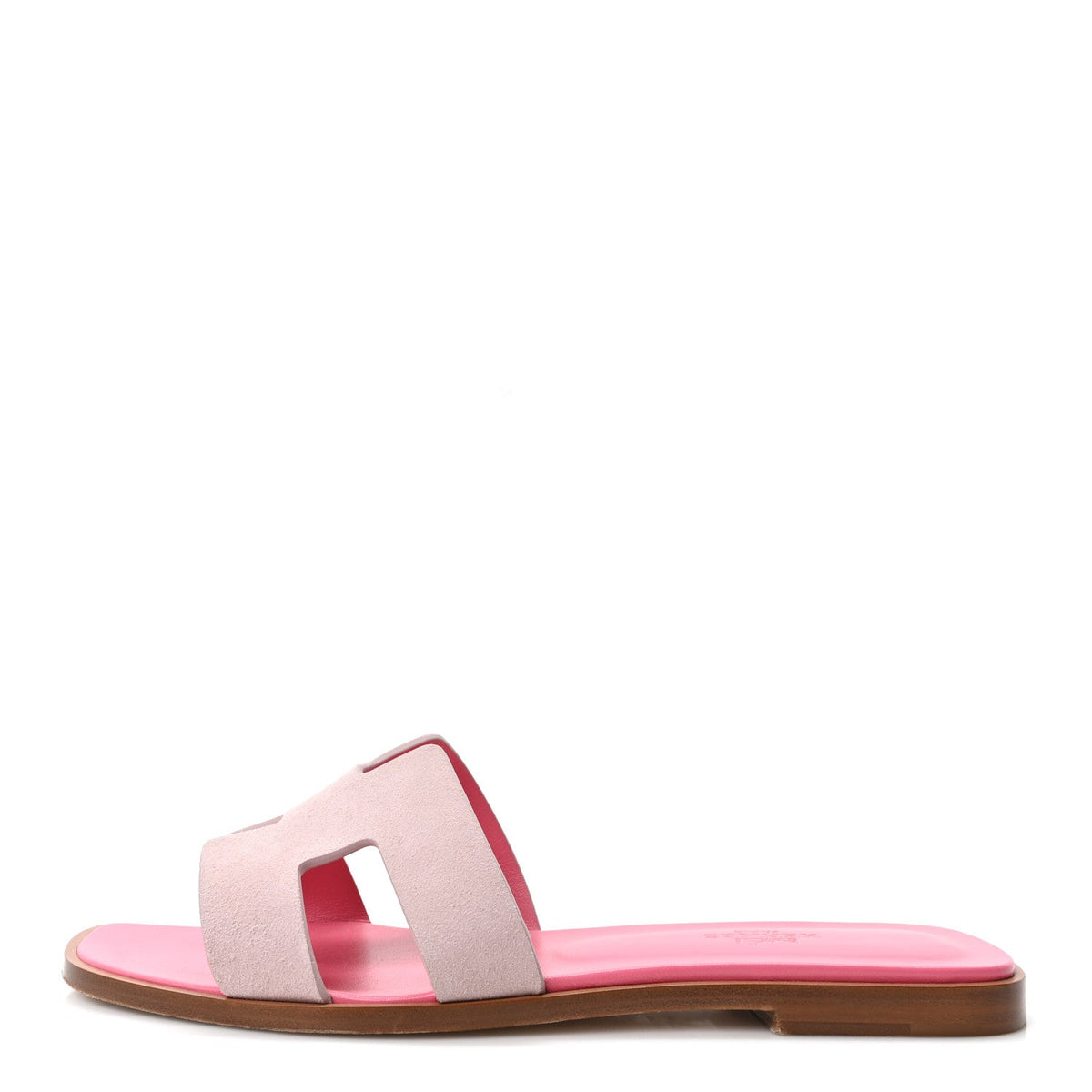 Suede Goatskin Oran Sandals Rose Porcelaine