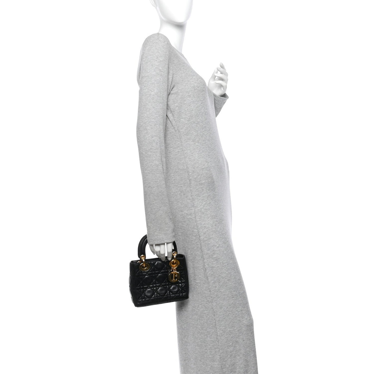 Mini Lambskin Handbag - Black