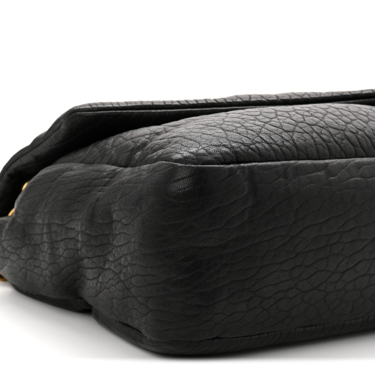 Large Lambskin Handbag - Black