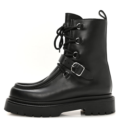 Calfskin Land Ankle Boots Black