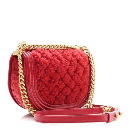 Small Quilted Calfskin Handbag - Red