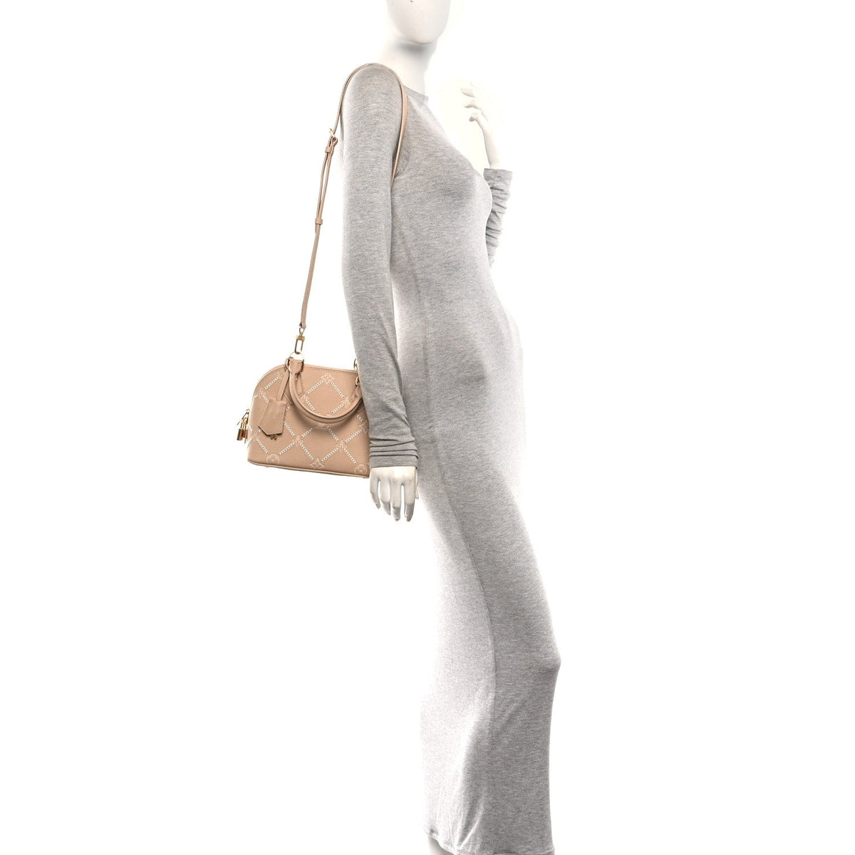 Empreinte Bi-Color Alma Bb Hazelnut Handbag