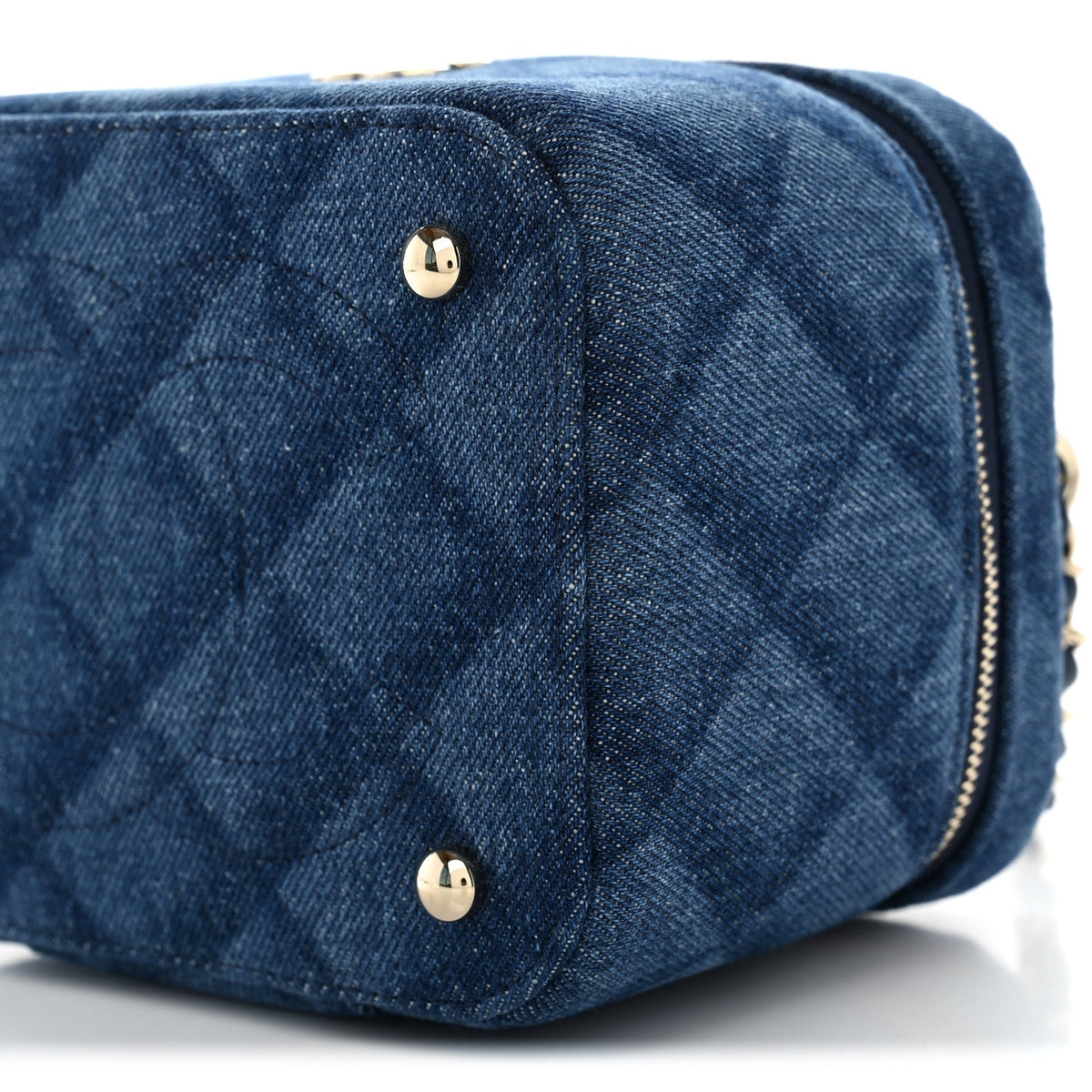 Mini Quilted Handbag - Blue