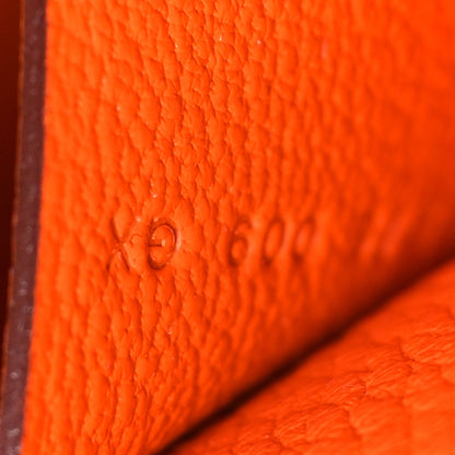 Togo Videpoches Orange Handbag