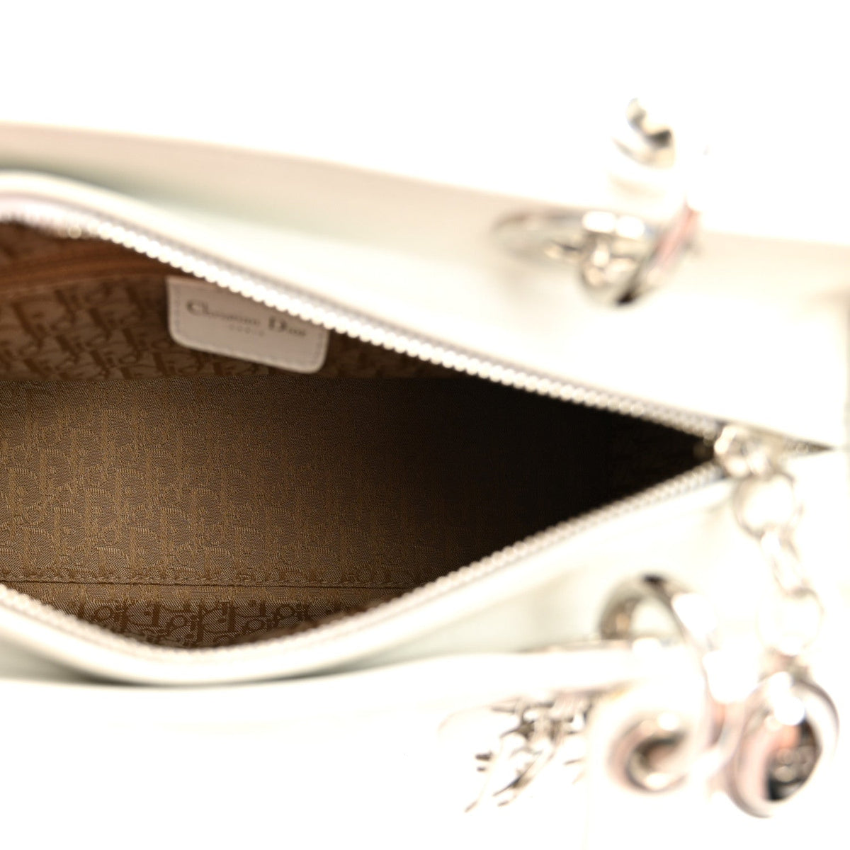 Medium Lambskin Handbag - White