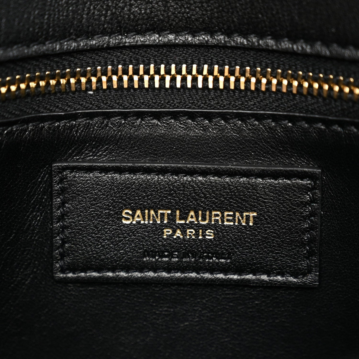 Calfskin Satchel Bag - Black