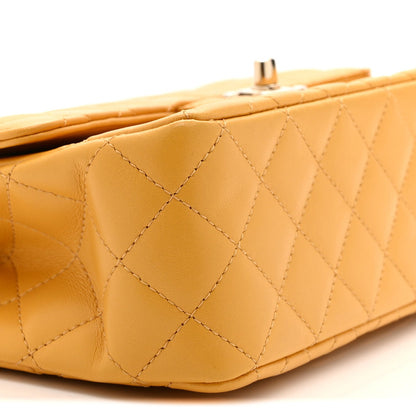 Medium Quilted Lambskin Flap Shoulder Bag - Tan