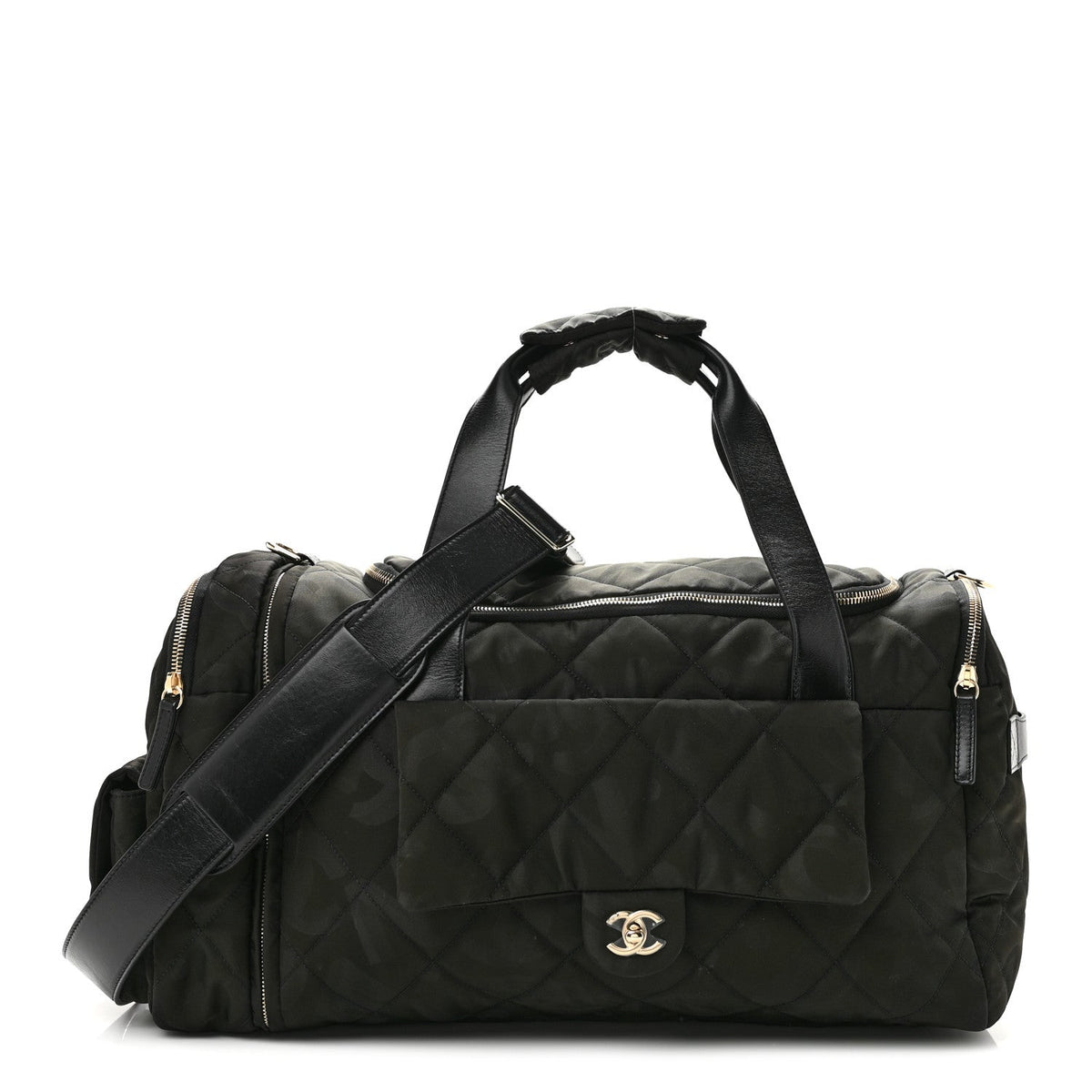 Quilted Calfskin Backpack - Black