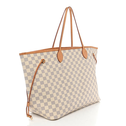 Damier Azur Neo Neverfull Gm Rose Baller Handbag