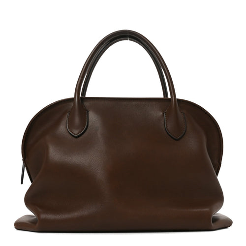 Calfskin Handbag - Brown