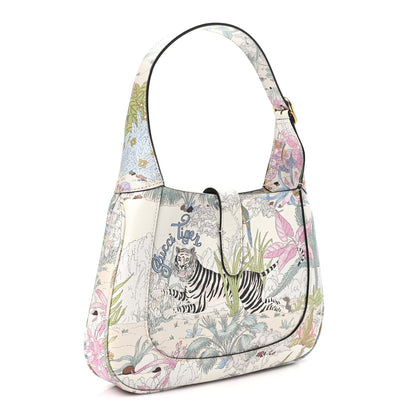 Small Calfskin Hobo Bag - White