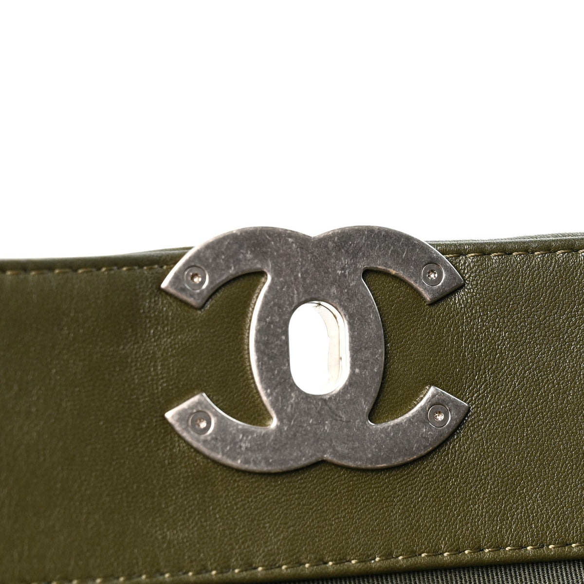 Quilted Lambskin Handbag - Green