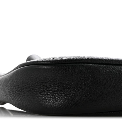 Mini Calfskin Hobo Bag - Black