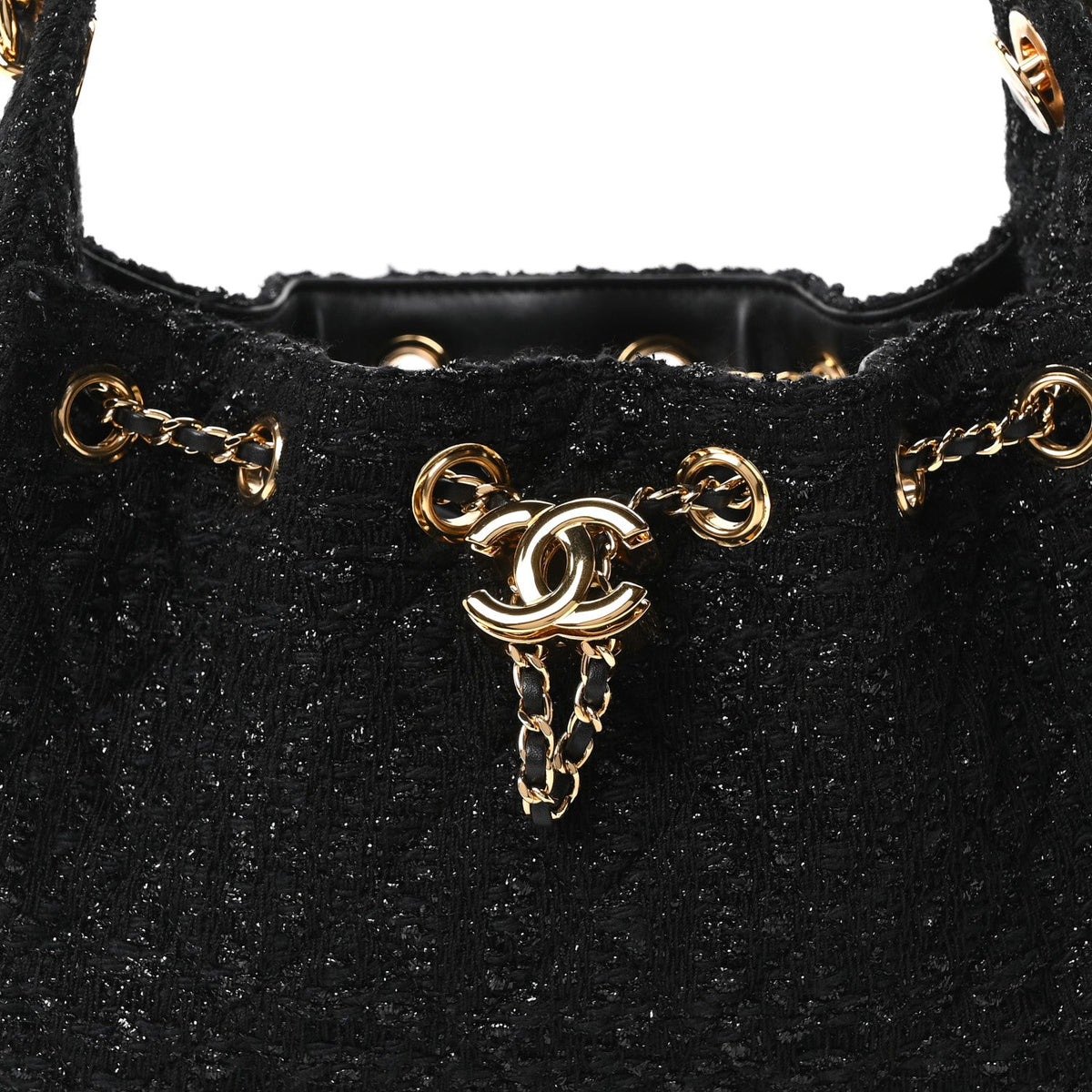 Mini Quilted Handbag - Black