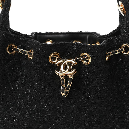 Mini Quilted Handbag - Black