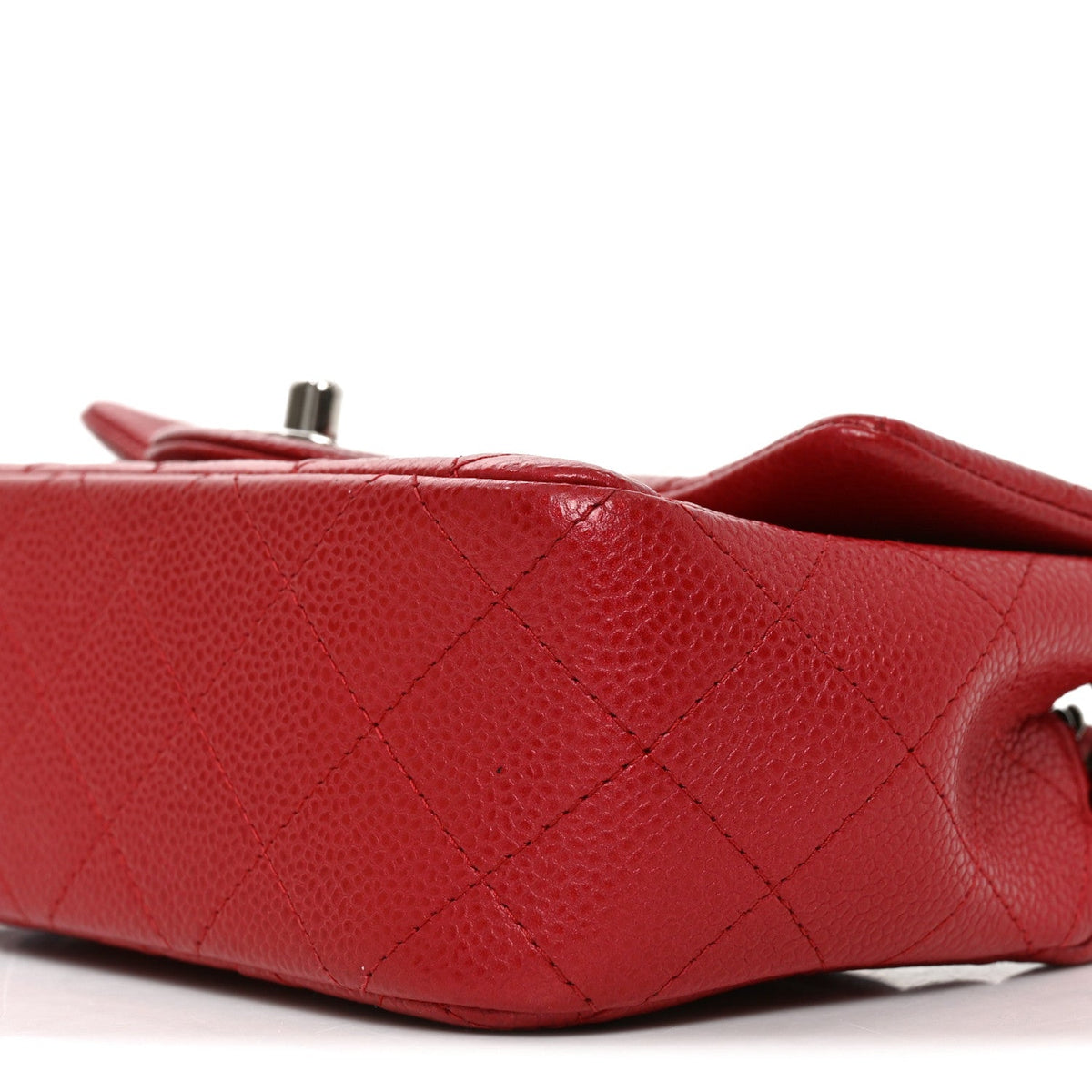 Mini Quilted Caviar Flap Shoulder Bag - Tan