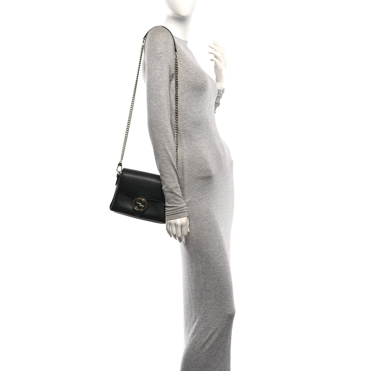 Calfskin Crossbody Bag - Black