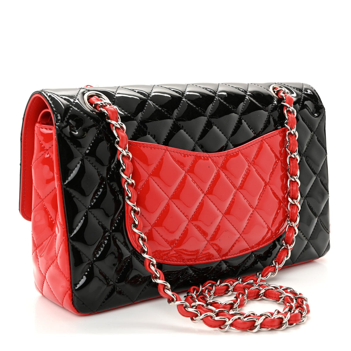 Medium Quilted Calfskin Flap Shoulder Bag - Black