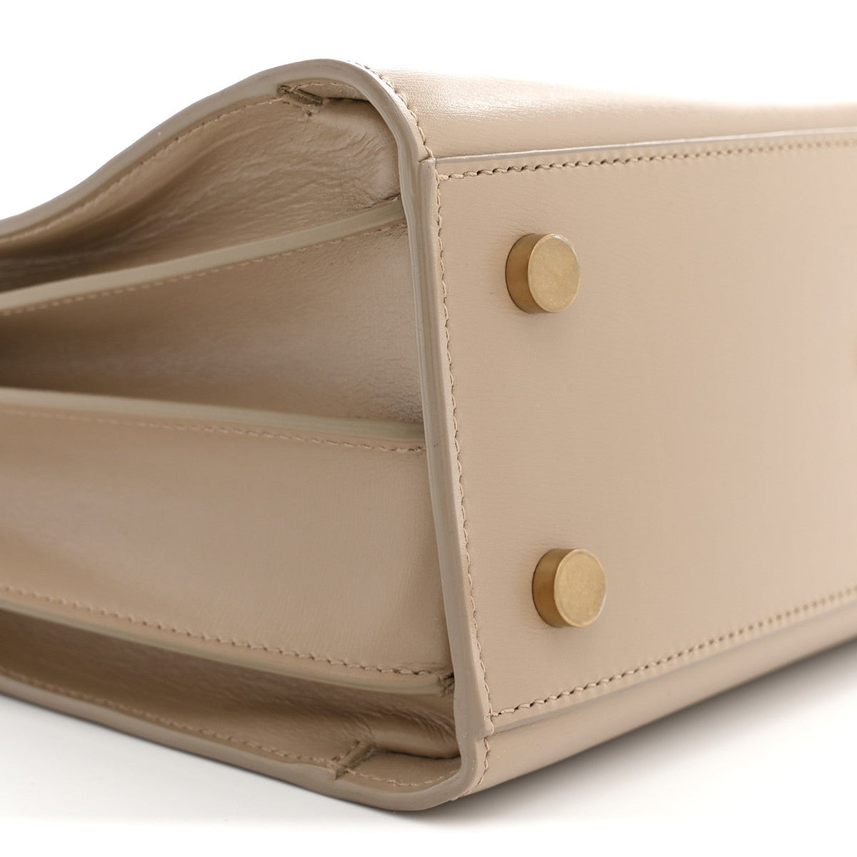 Calfskin Handbag - Beige