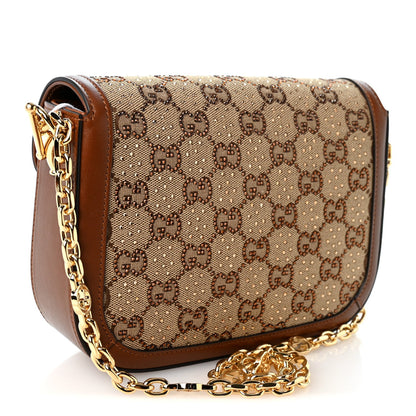 Mini Calfskin Canvas Shoulder Bag