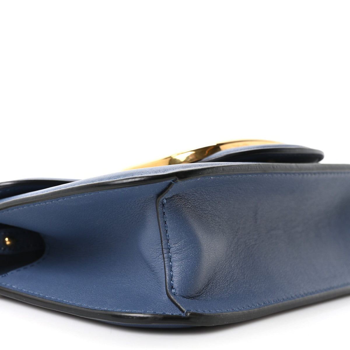 Small Calfskin Shoulder Bag - Blue