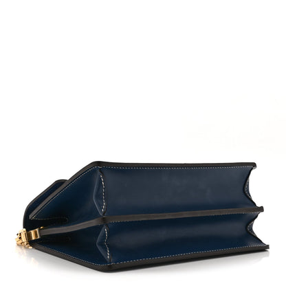 Denim Monogram Jacquard Dauphine Mm Bleu Handbag