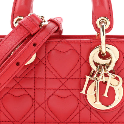 Lambskin Handbag - Red