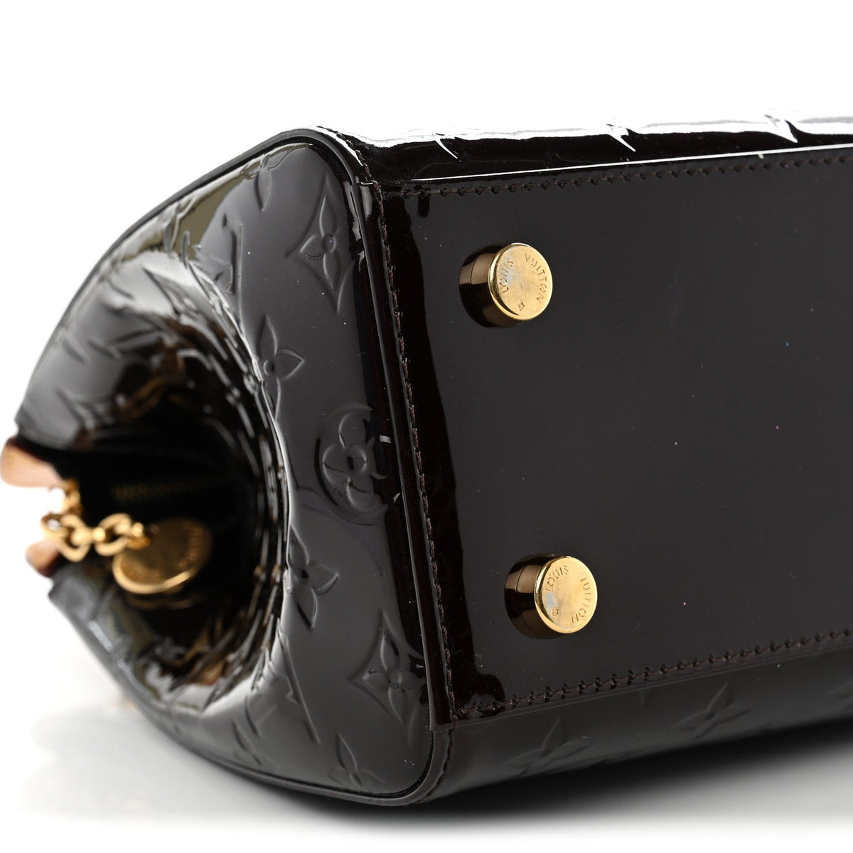 Vernis Brea Mm Amarante Handbag