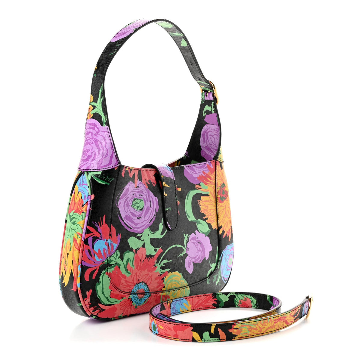 Small Calfskin Hobo Bag - Black