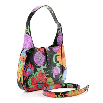 Small Calfskin Hobo Bag - Black