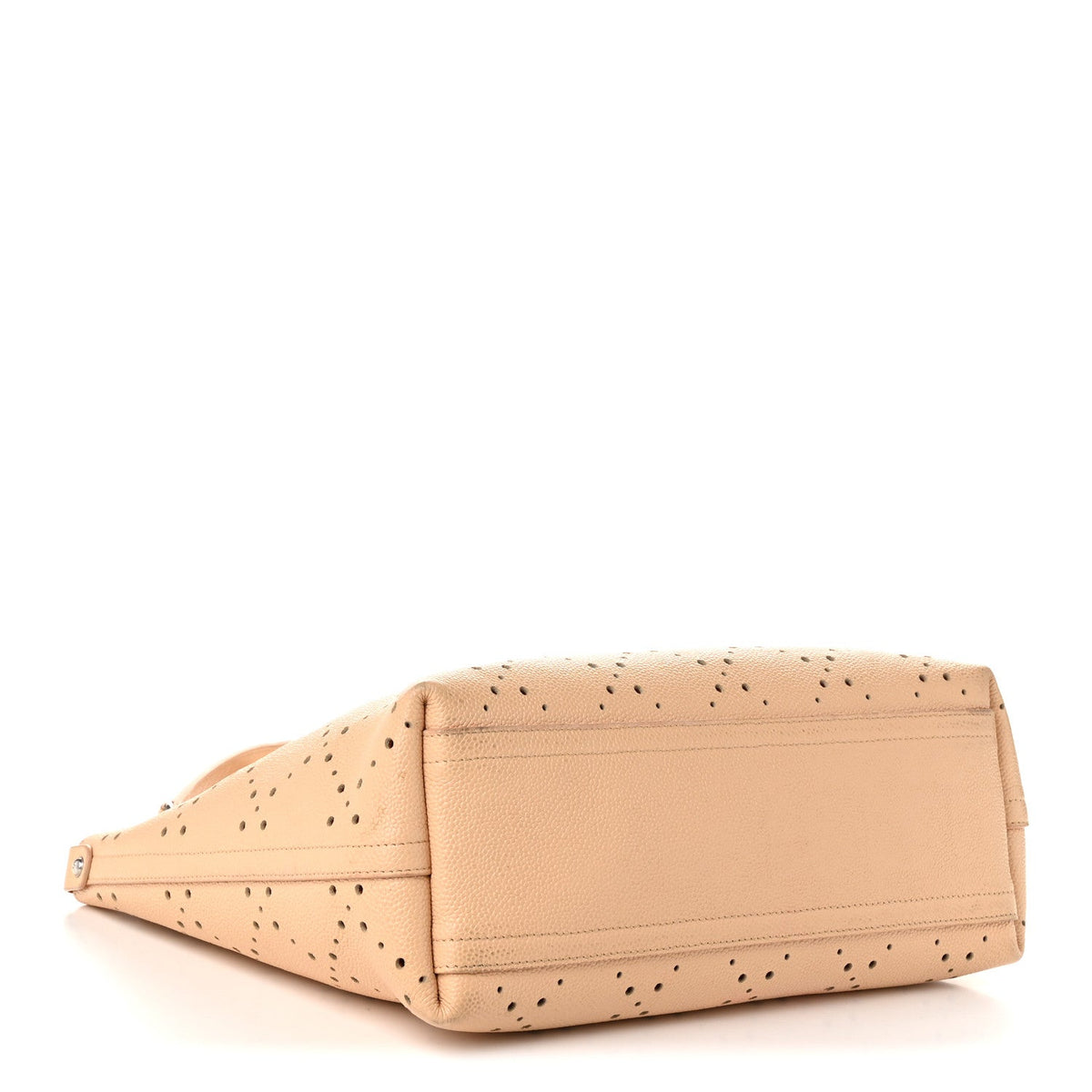 Large Calfskin Tote Bag - Beige