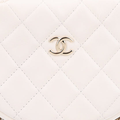 Quilted Lambskin Hobo Bag - White