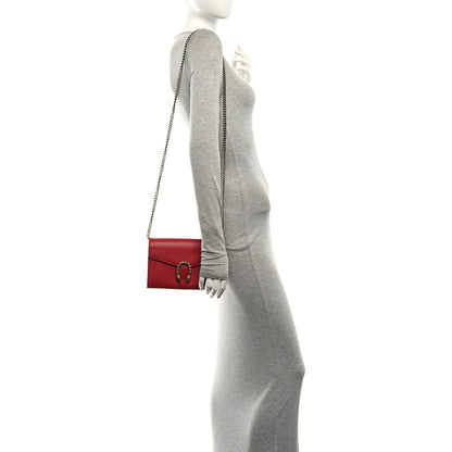 Mini Calfskin Wallet Bag - Red