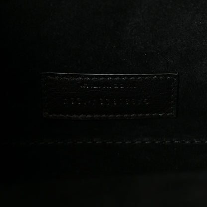 Small Calfskin Bucket Bag - Black