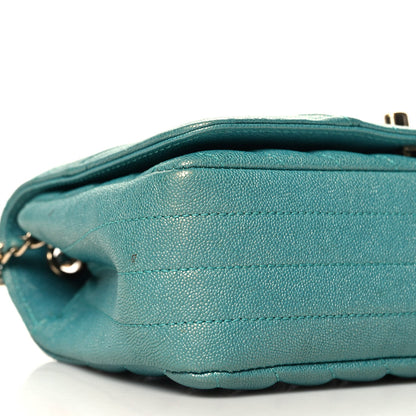 Small Quilted Caviar Flap Shoulder Bag