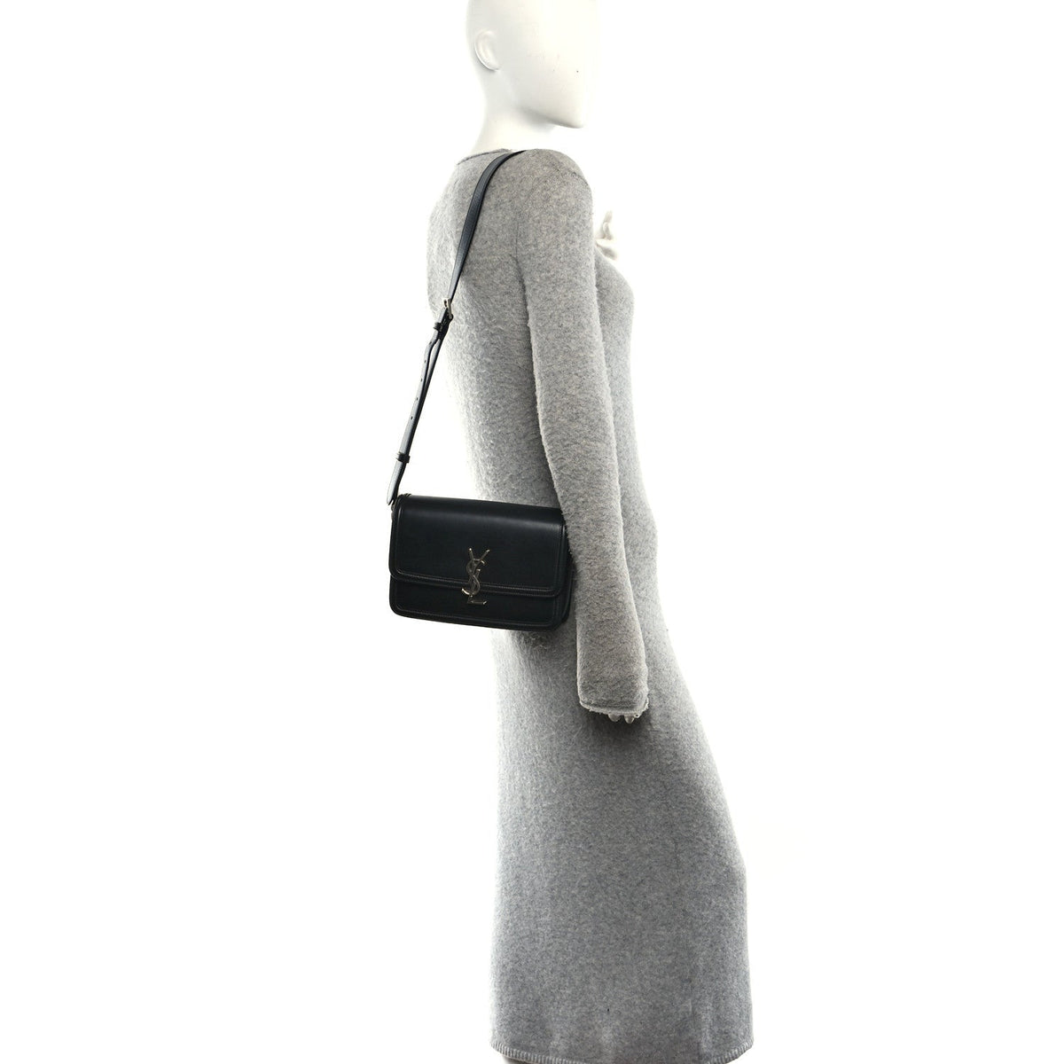 Medium Calfskin Satchel Bag - Black