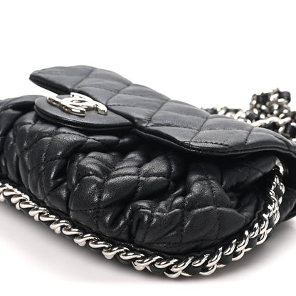 Mini Quilted Lambskin Handbag - Black