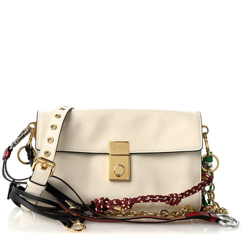 Calfskin Shoulder Bag - White