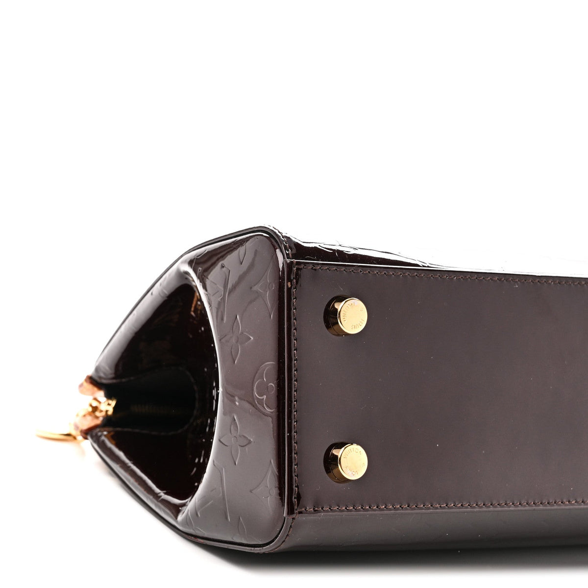Vernis Brea Mm Amarante Handbag